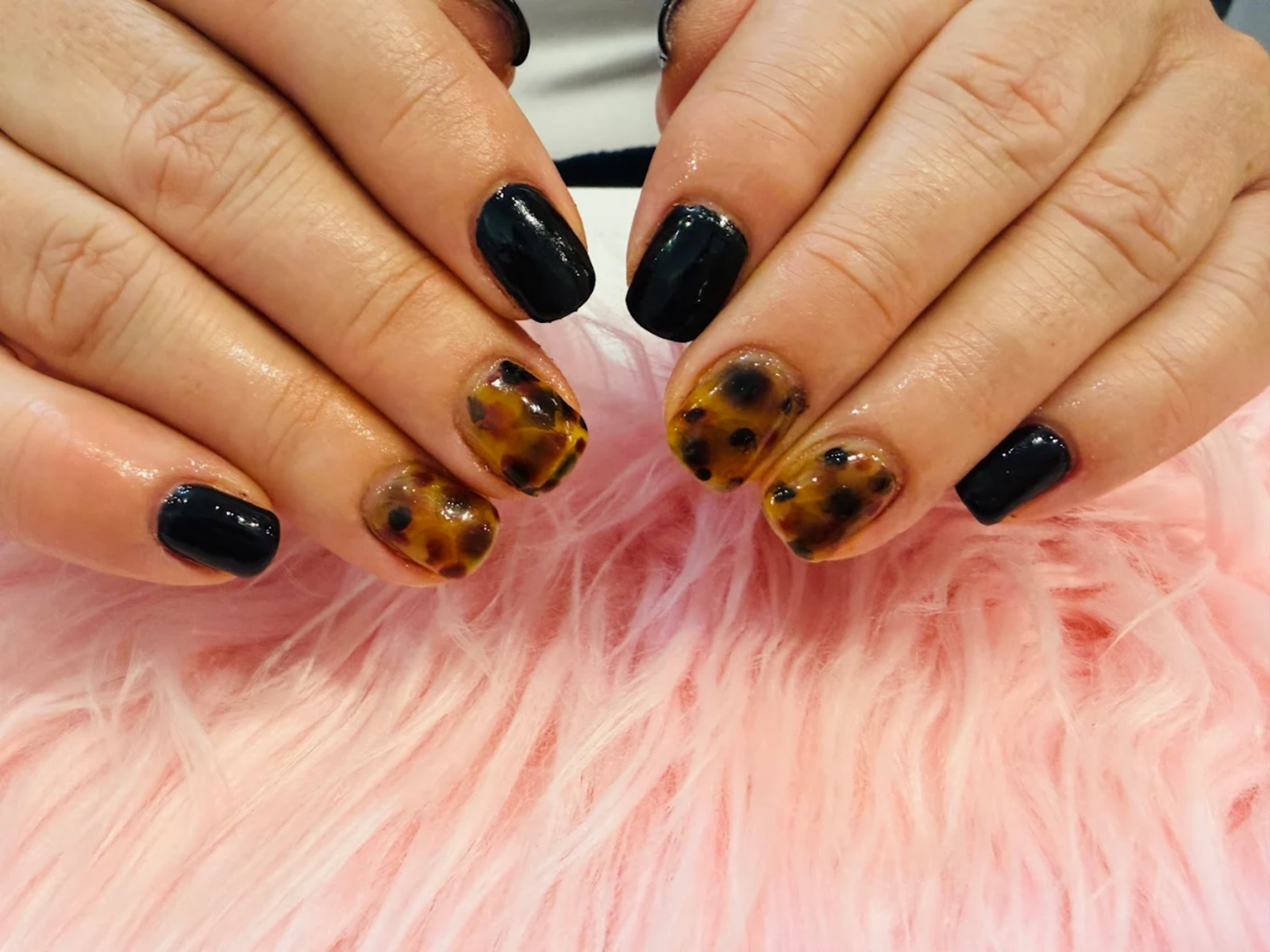 Finished nail art from Glitter Spa.